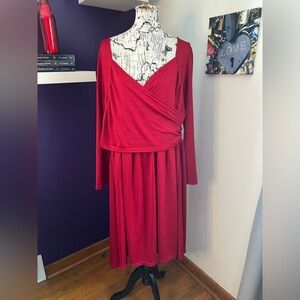 RoseGal Long Sleeve Plus Size Dress
